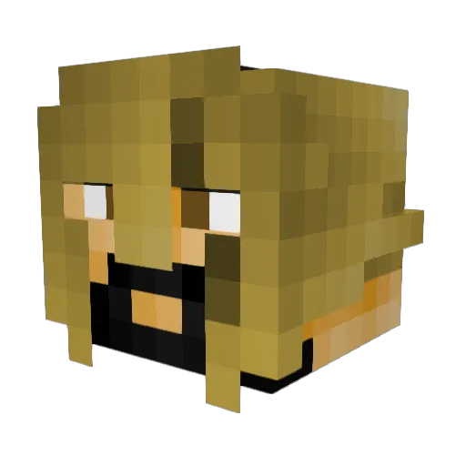 Matteob07 Minecraft avatar head, 3D render