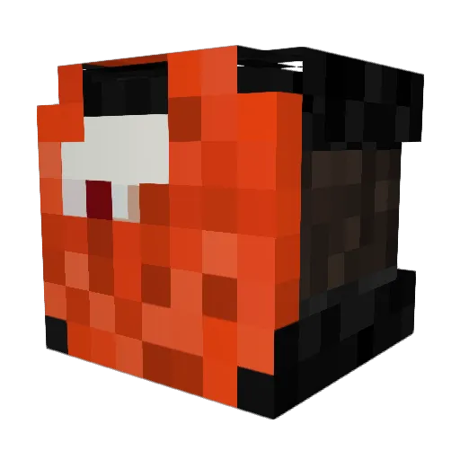 MatterChoc Minecraft avatar head, 3D render