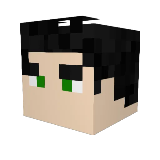 MatterEaterLad Minecraft avatar head, 3D render
