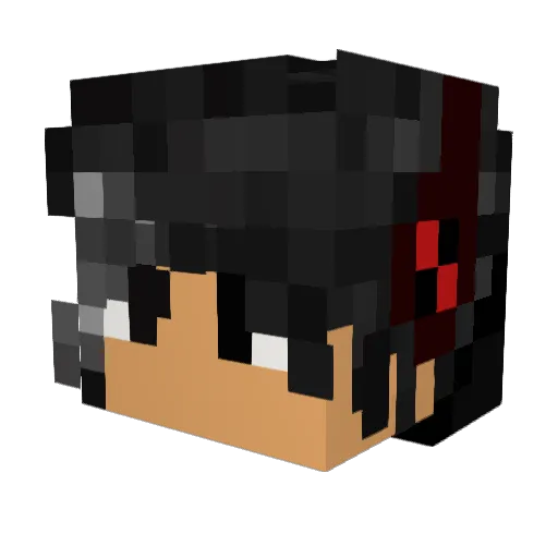 MatterEclipse Minecraft avatar head, 3D render