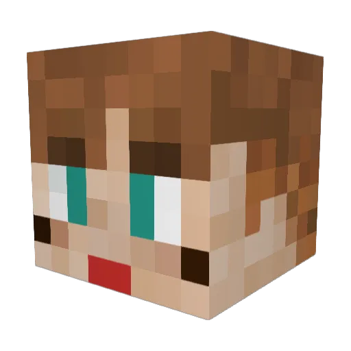 MatterHobbes10 Minecraft avatar head, 3D render