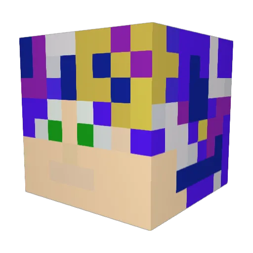 MatterMac Minecraft avatar head, 3D render