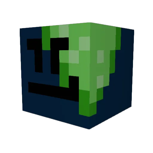 Matter_Melon Minecraft avatar head, 3D render