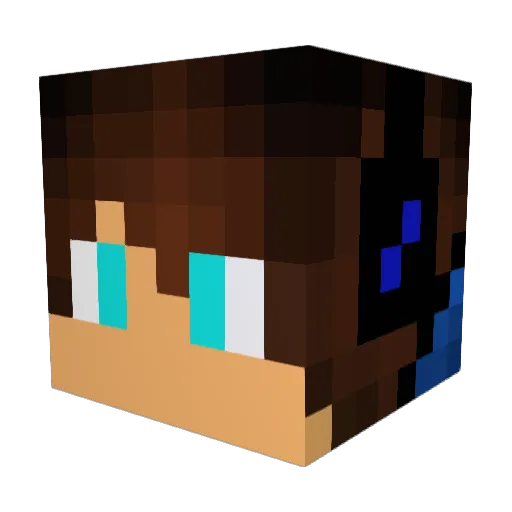 Matteus_II Minecraft avatar head, 3D render