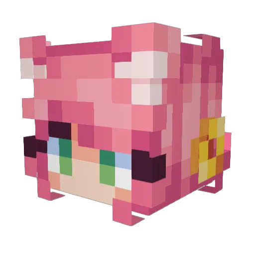 Mattey_19 Minecraft avatar head, 3D render