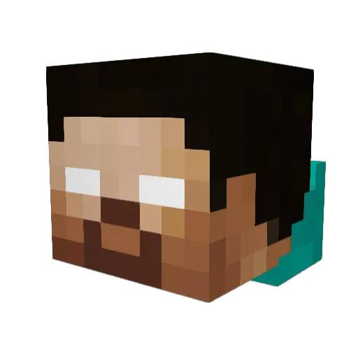 MattfromWii1 Minecraft avatar head, 3D render
