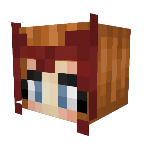 Mattg03 Minecraft avatar head, 3D render