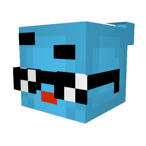 Matth0403 Minecraft avatar head, 3D render