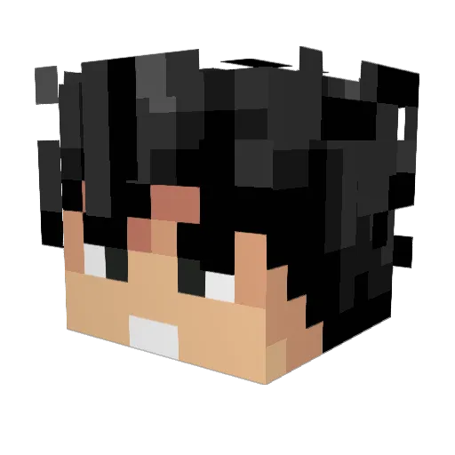 Mattheaus Minecraft avatar head, 3D render