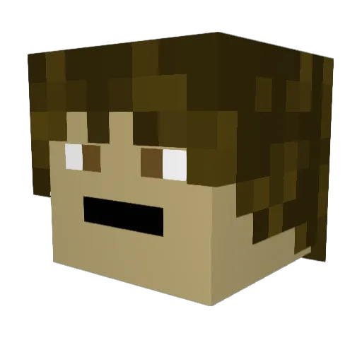 Matthebigtoe37 Minecraft avatar head, 3D render