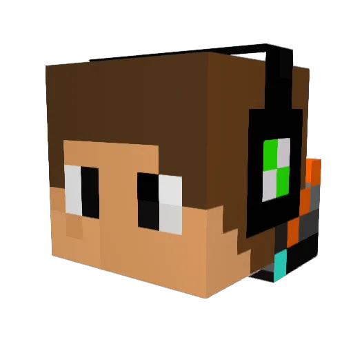 Matthew1501 Minecraft avatar head, 3D render