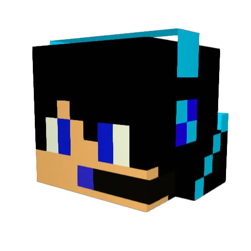 Matthew694 Minecraft avatar head, 3D render