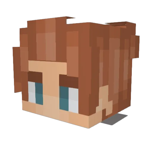 MatthewH_02 Minecraft avatar head, 3D render