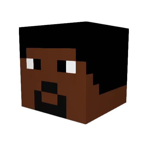 MatthewMconahey Minecraft avatar head, 3D render
