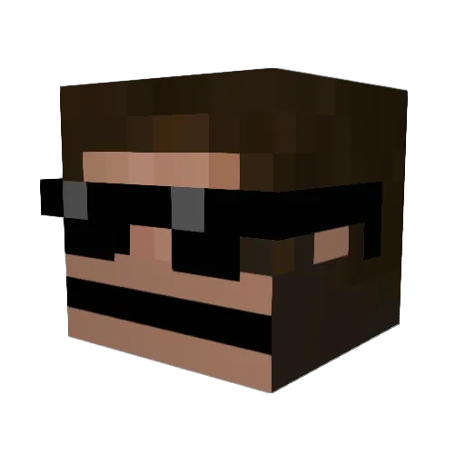 MatthewOneTwo Minecraft avatar head, 3D render