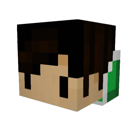 MatthewPoggers Minecraft avatar head, 3D render