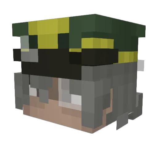 MatthewShow Minecraft avatar head, 3D render