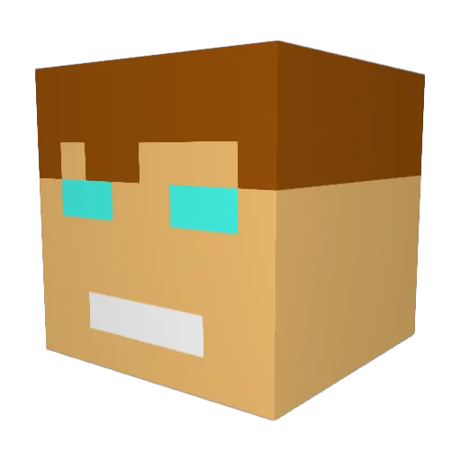 MatthewVMC Minecraft avatar head, 3D render