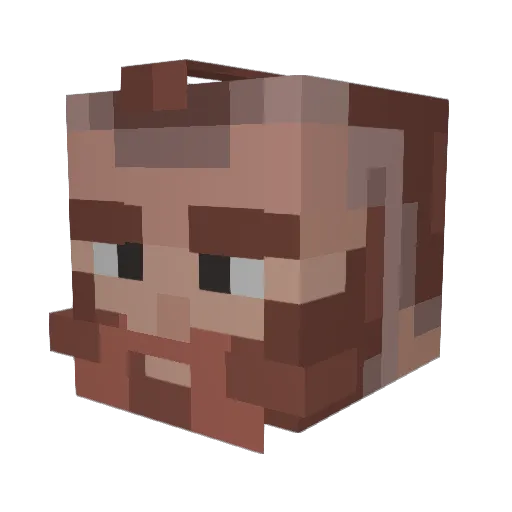 MatthewWideKnees Minecraft avatar head, 3D render