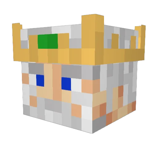 Matthewhp Minecraft avatar head, 3D render