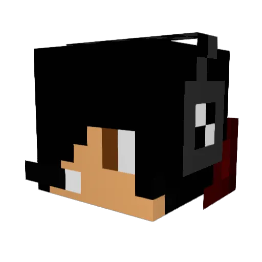 Matthewhunts Minecraft avatar head, 3D render