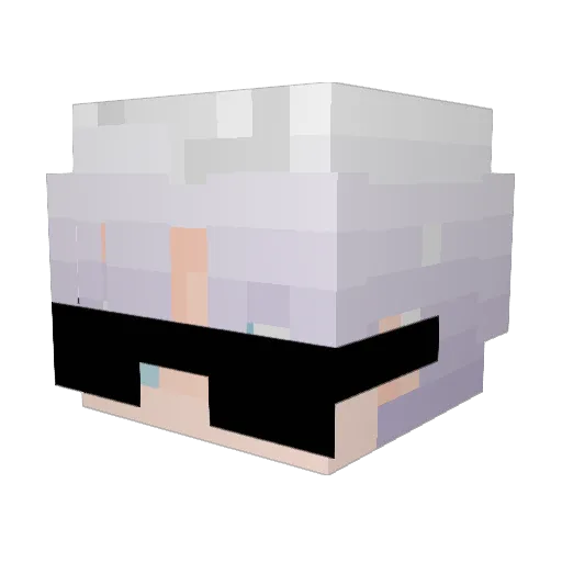 Matthews_cute Minecraft avatar head, 3D render