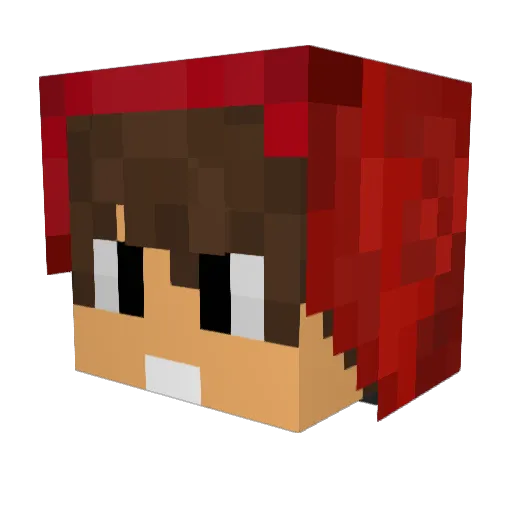 Matthi02 Minecraft avatar head, 3D render