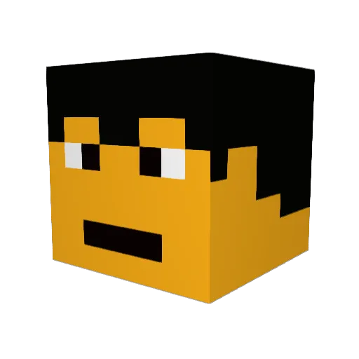 MatthiGamer Minecraft avatar head, 3D render