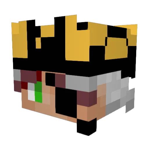 Matthi_02 Minecraft avatar head, 3D render