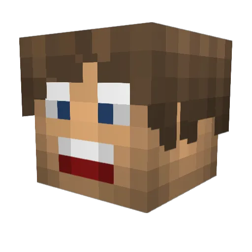 Matthiaas Minecraft avatar head, 3D render
