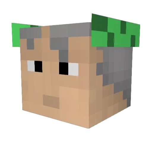 Matthias_15 Minecraft avatar head, 3D render