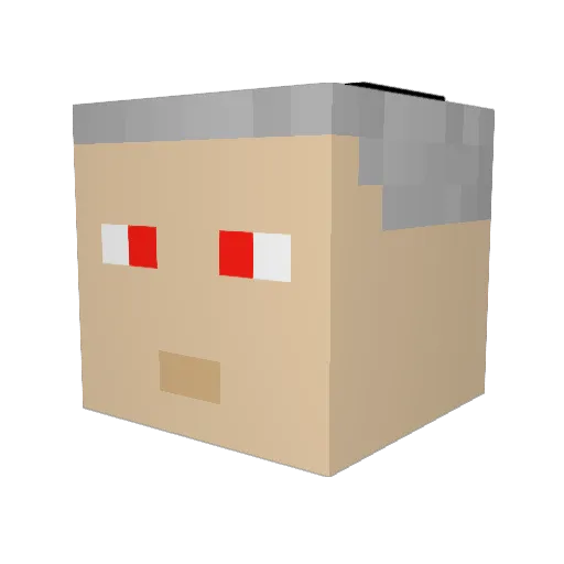 Matthias_da_goat Minecraft avatar head, 3D render