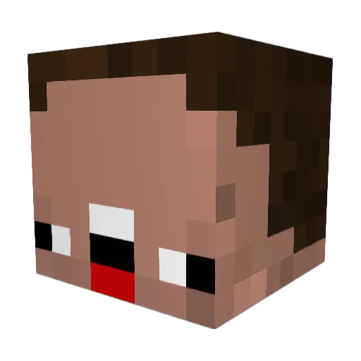Matthiasder4 Minecraft avatar head, 3D render