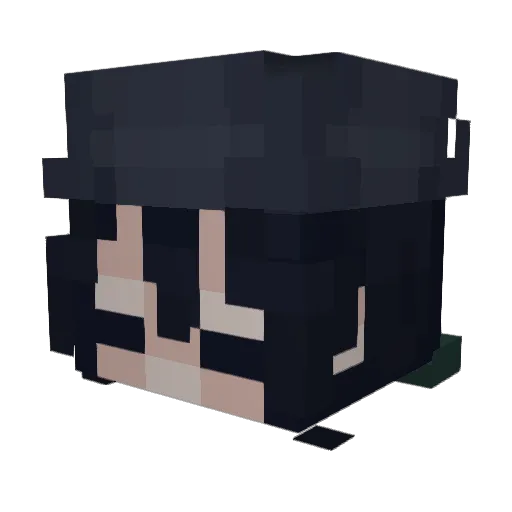MatthieuDigital Minecraft avatar head, 3D render
