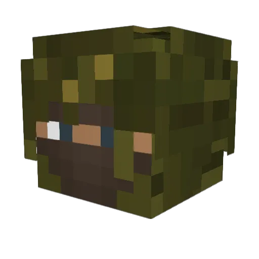 MatthieuHunter Minecraft avatar head, 3D render