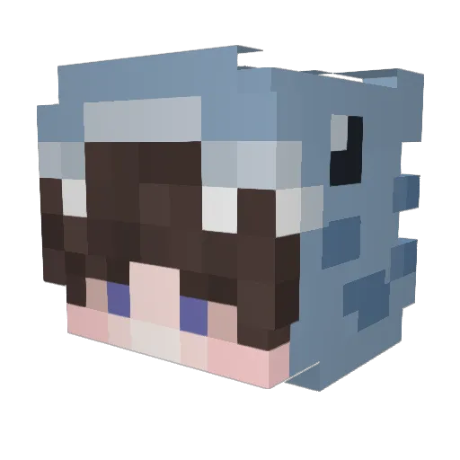 Matthiias36 Minecraft avatar head, 3D render
