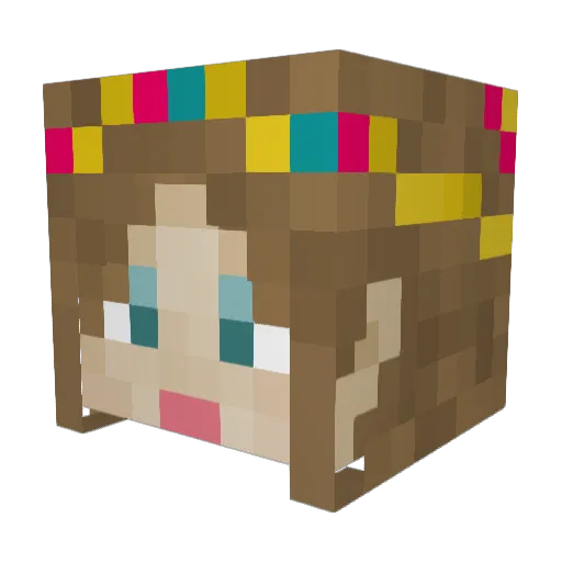 Matthijes Minecraft avatar head, 3D render