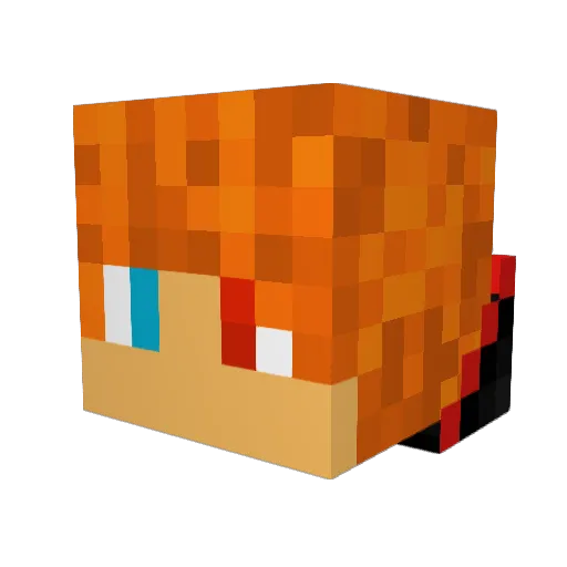 MatthijsBoog Minecraft avatar head, 3D render