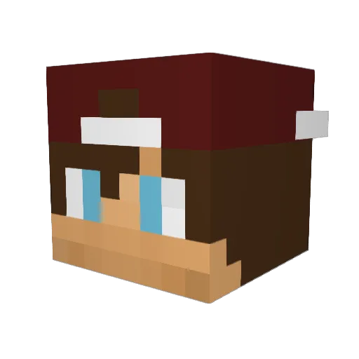 Matthijs_K Minecraft avatar head, 3D render
