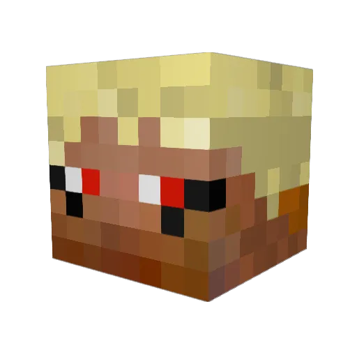 Matthiss Minecraft avatar head, 3D render