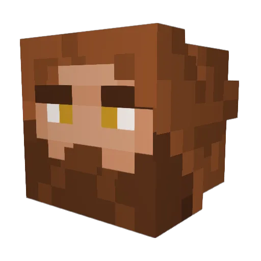 MattholomewW Minecraft avatar head, 3D render