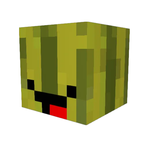 Matths_ Minecraft avatar head, 3D render
