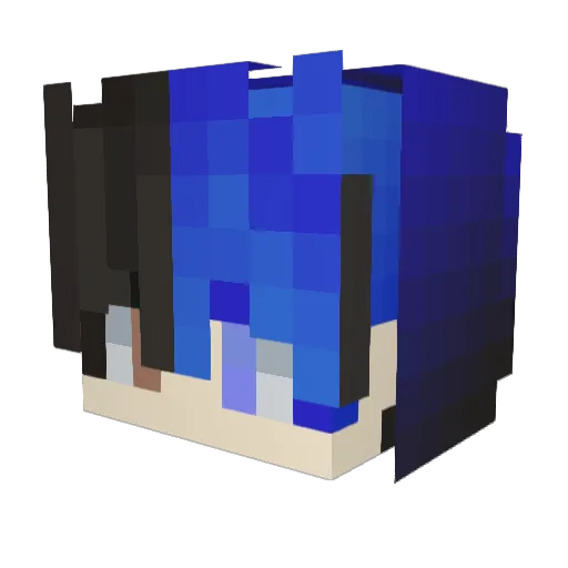 Mattialopy Minecraft avatar head, 3D render