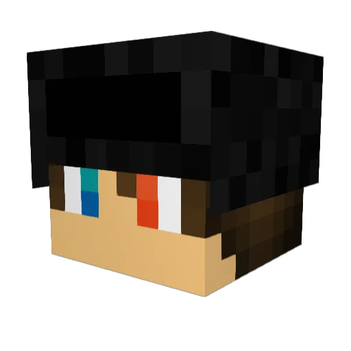 Mattias200YT Minecraft avatar head, 3D render