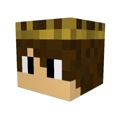 Mattie26 Minecraft avatar head, 3D render
