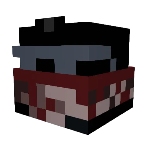 MattieMoss Minecraft avatar head, 3D render