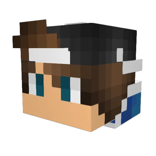 Mattieboydk Minecraft avatar head, 3D render