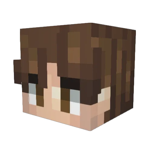 Mattihsss Minecraft avatar head, 3D render