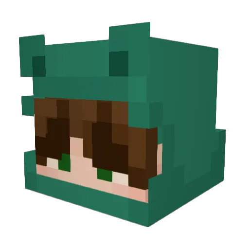 Mattix_Reed Minecraft avatar head, 3D render