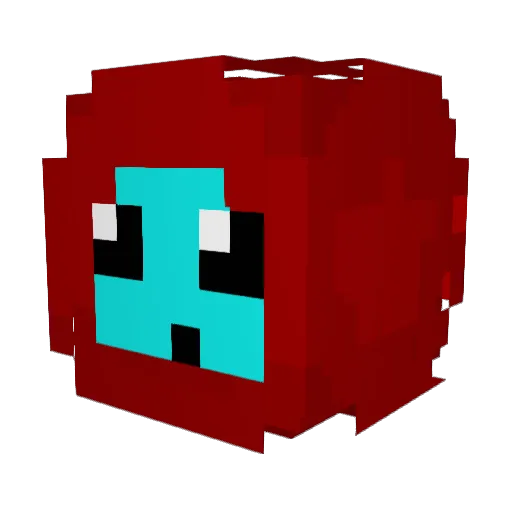 Mattjunman Minecraft avatar head, 3D render